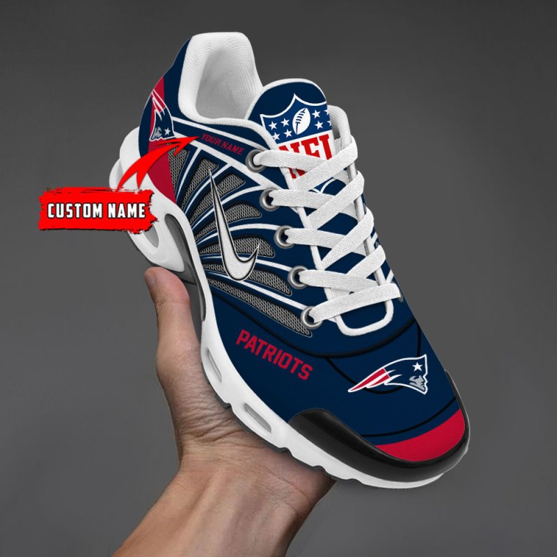Side view of New England Patriots Youth Sneakers