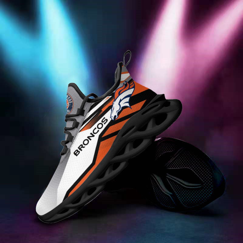 Denver Broncos Yezy Sneakers Side View