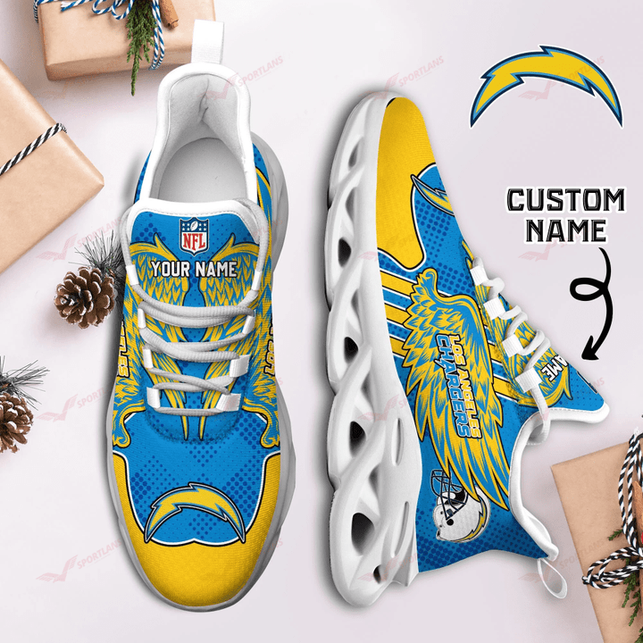 Los Angeles Chargers Personalized Yezy Running Sneakers