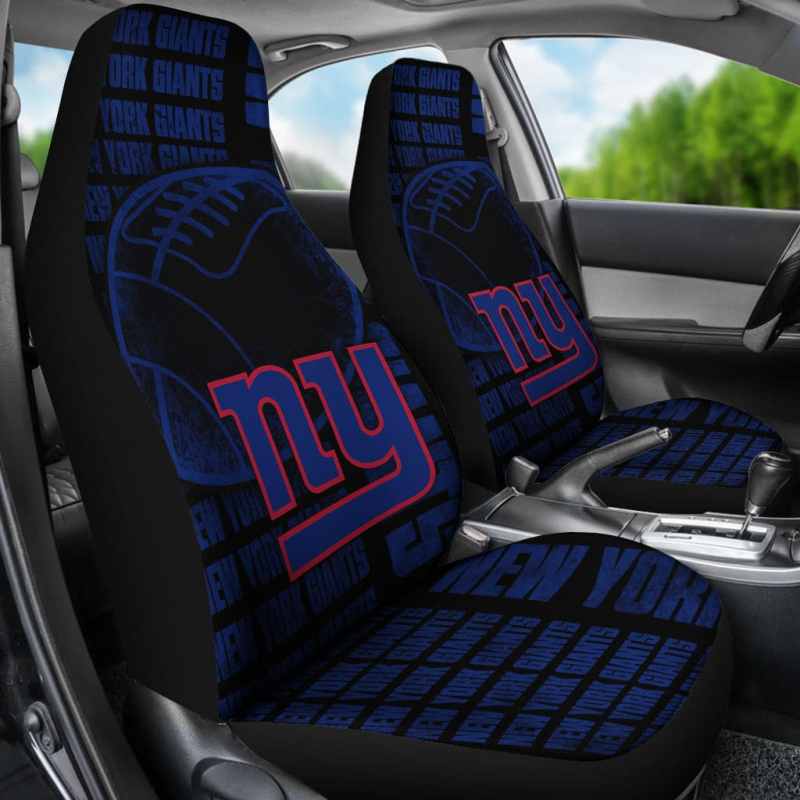 New York Giants Car Seat Cover - Front View