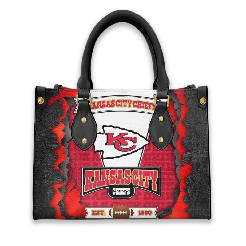 Kansas City Chiefs Leather Hand Bag