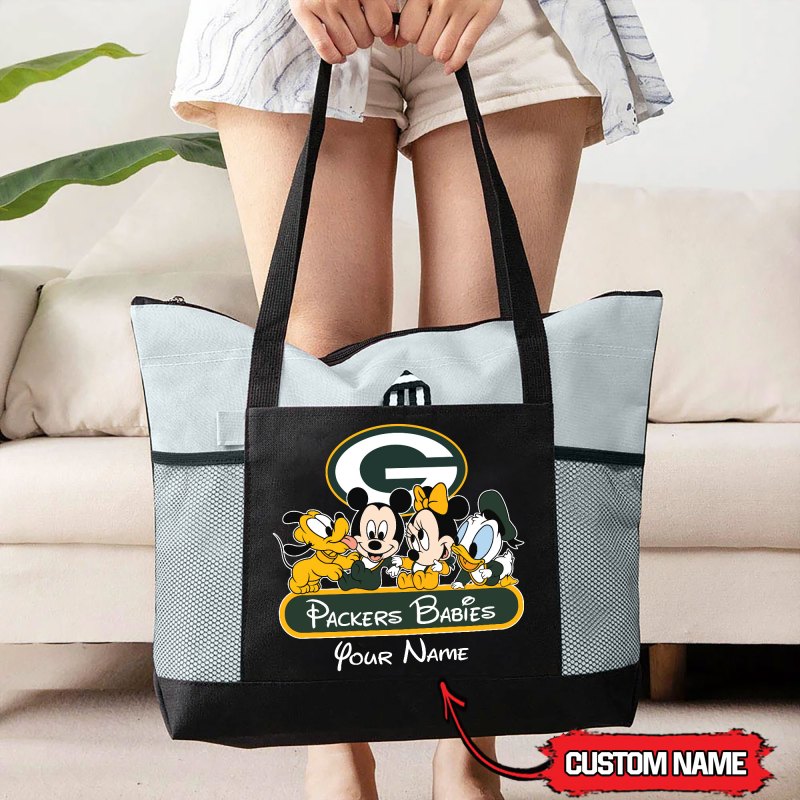 Red Green Bay Packers Tote Bag