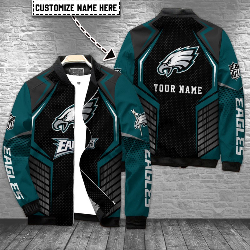 Philadelphia Eagles Bomber Jacket Front