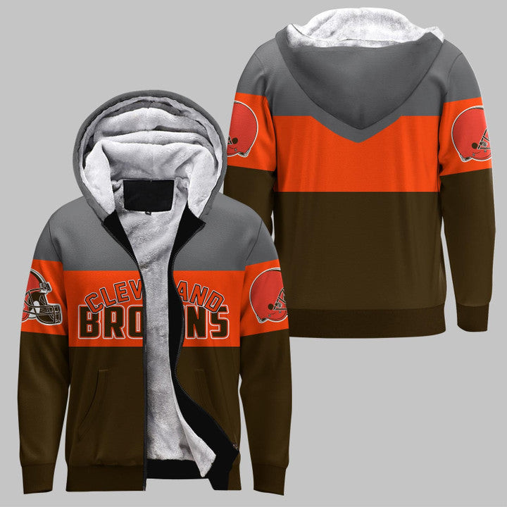 Cleveland Browns Extreme Fleece 3D Hoodie