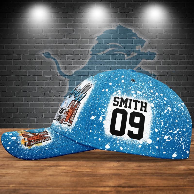 Detroit Lions Personalized Classic Cap Styled
