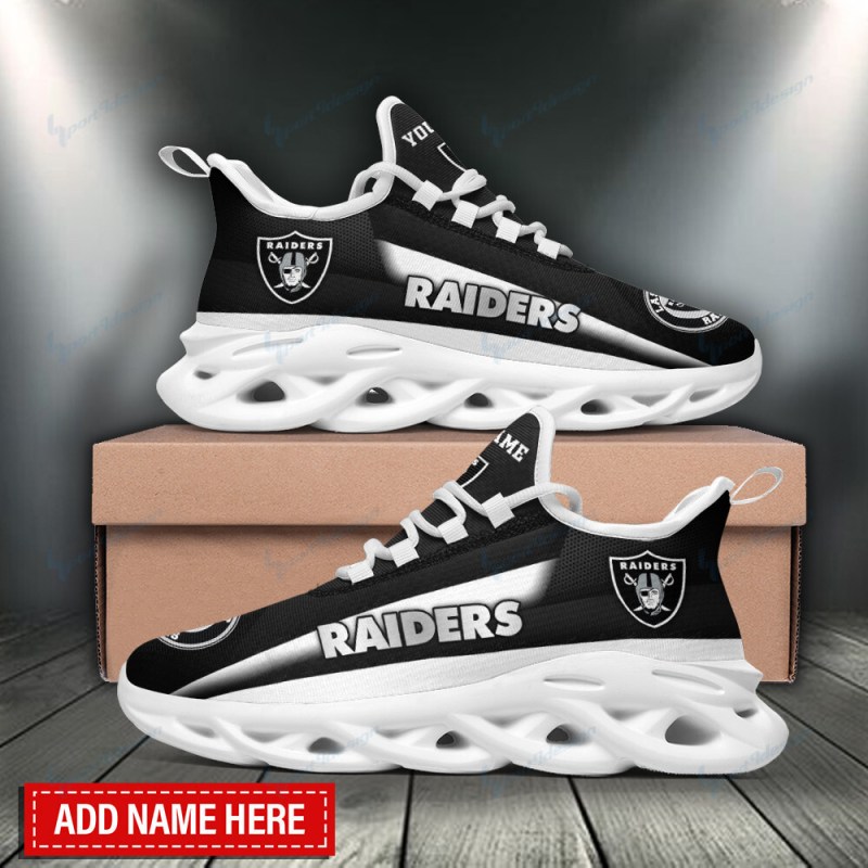 Las Vegas Raiders Personalized Yezy Running Sneakers 3