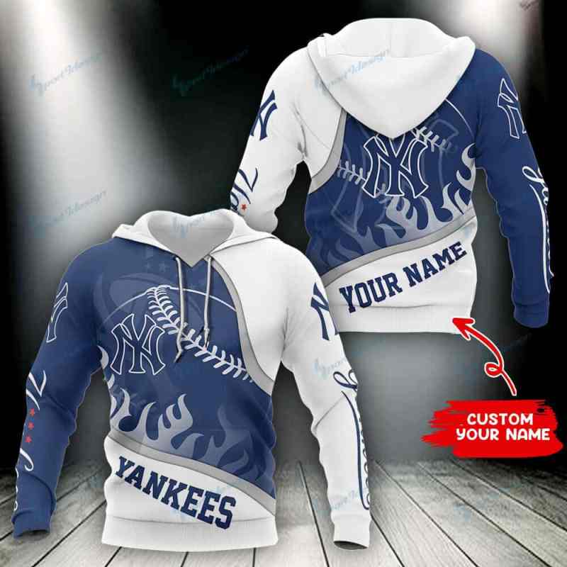 New York Yankees Personalized Hoodie Front View