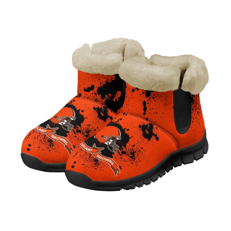Cleveland Browns Comfy Winter Snow Boots Image 7