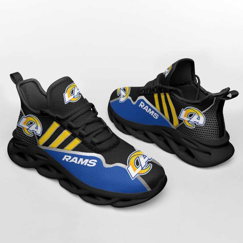 Los Angeles Rams Yezy Running Sneakers Side View