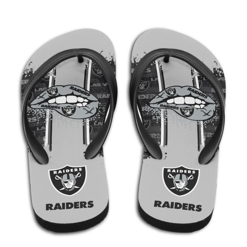 Las Vegas Raiders Summer Flip Flop Image 1