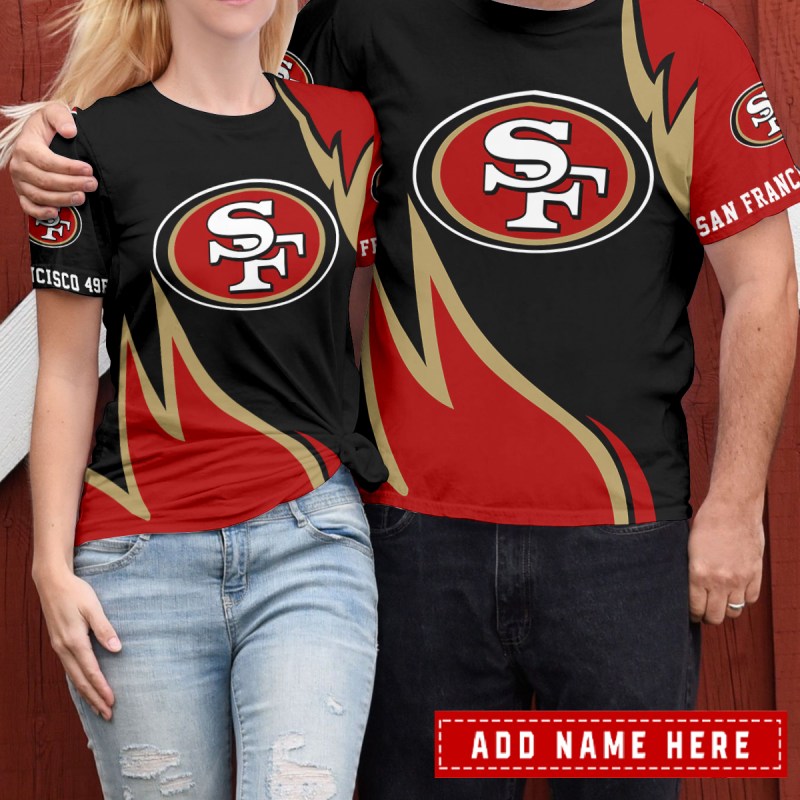 San Francisco 49ers Personalized T-Shirt Back