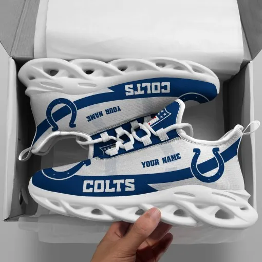Indianapolis Colts Personalized Yezy Running Sneakers