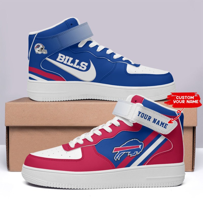 Buffalo Bills High AF1 Sneakers - Side View