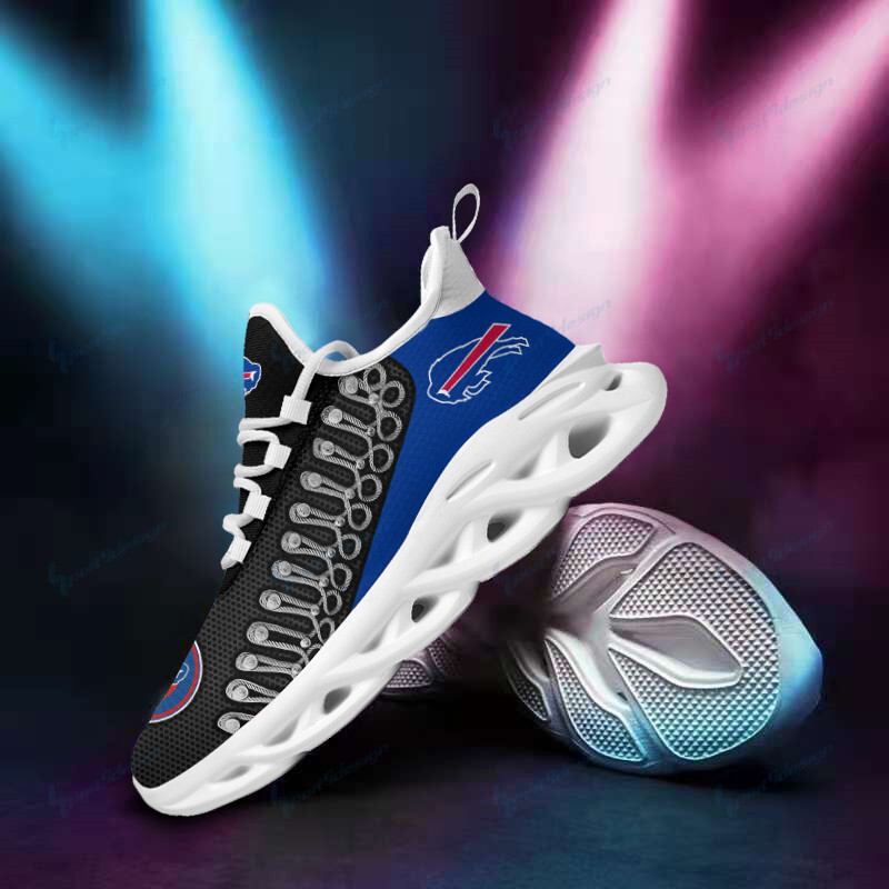 Buffalo Bills Yezy Running Sneakers Side View