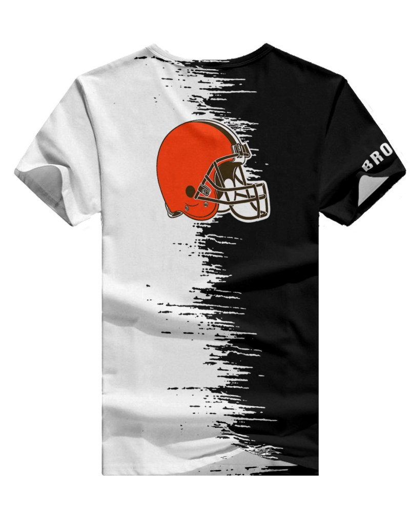 Cleveland Browns Summer V-neck T-shirt - Back View