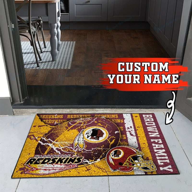 Washington Commanders Personalized Doormat