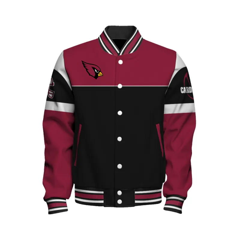 Arizona Cardinals Varsity Jacket - Back View