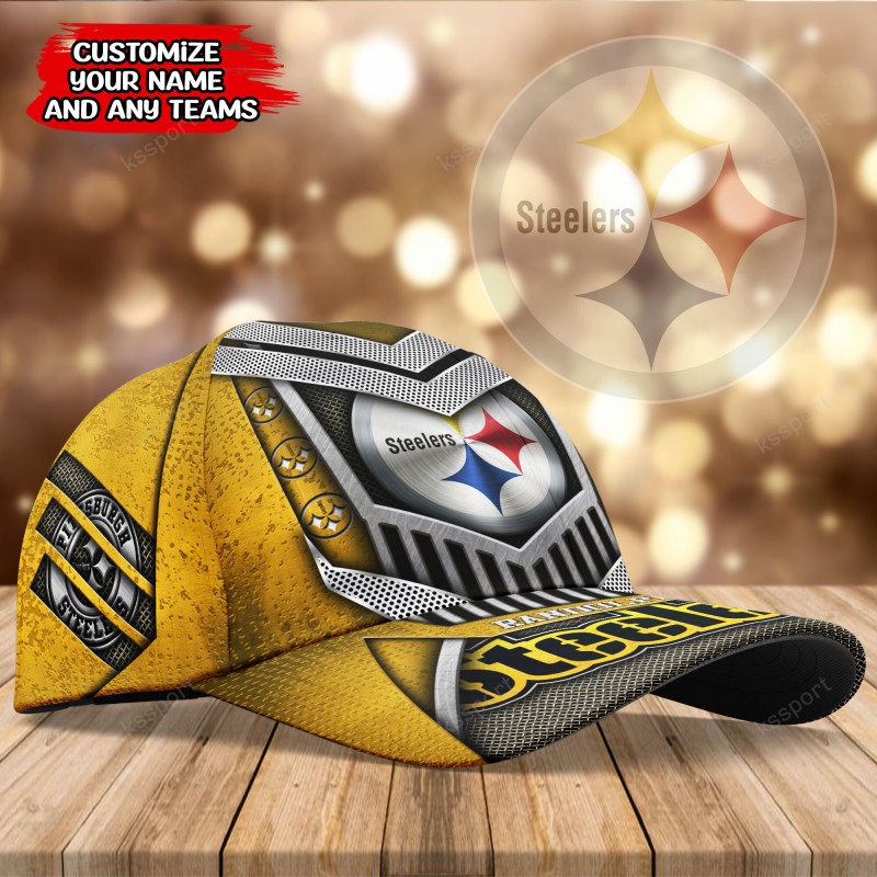 Pittsburgh Steelers Personalized Classic Cap Back View