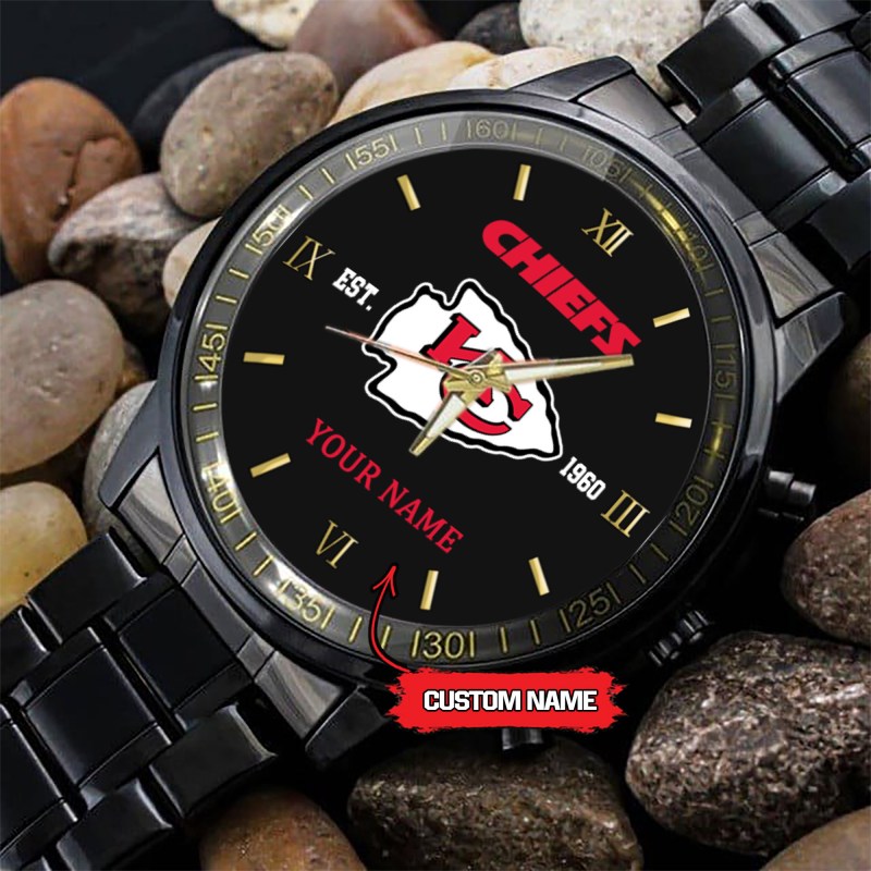 Kansas City Chiefs Black Watch - Close Up