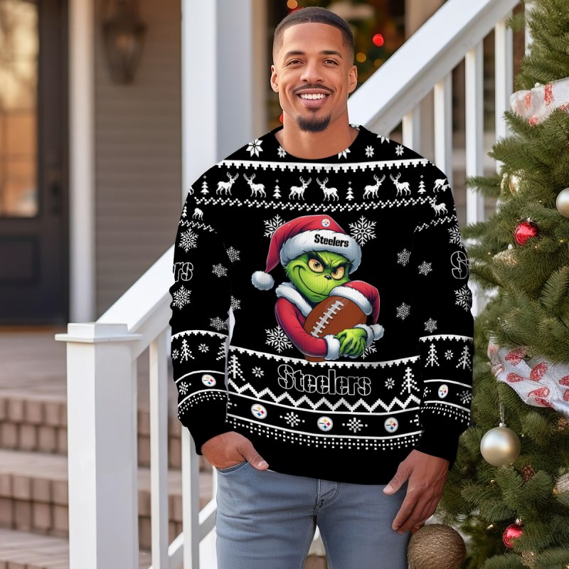 Pittsburgh Steelers Ugly Christmas Sweater - Outdoor3