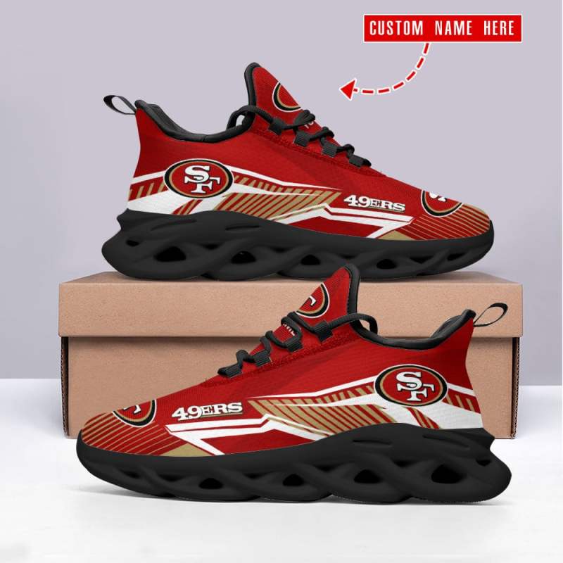 San Francisco 49ers Personalized Yeezy Running Sneakers