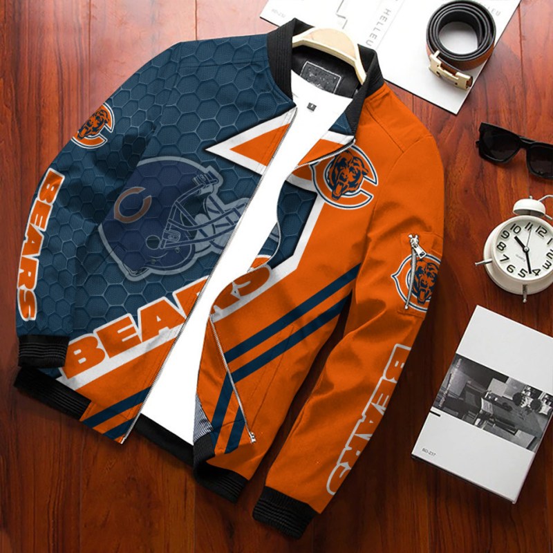 Chicago Bears Personalized Bomber Jacket