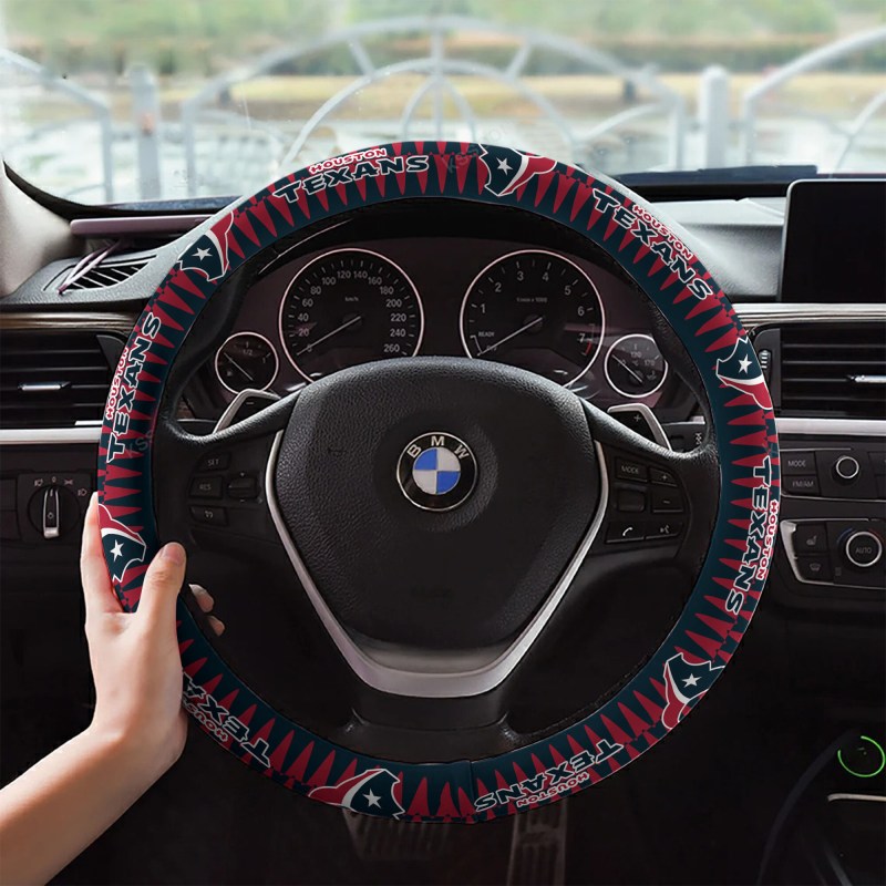 Houston Texans Custom 3D Steering Wheel Cover 43