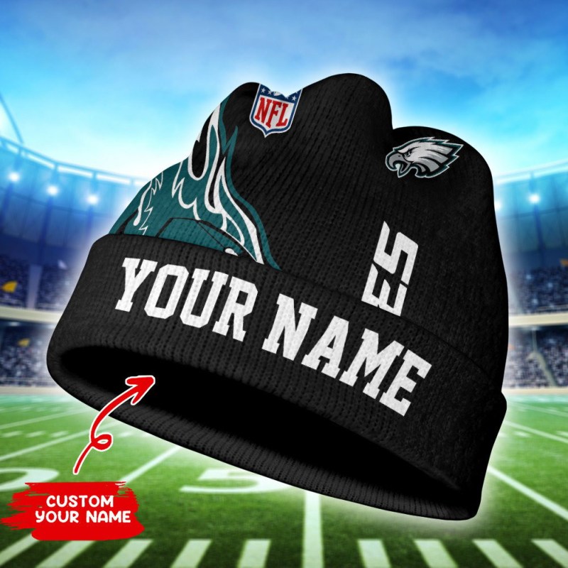 Philadelphia Eagles Personalized Wool Beanie