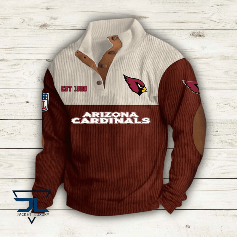 Arizona Cardinals Colorful Stand Collar Sweatshirt