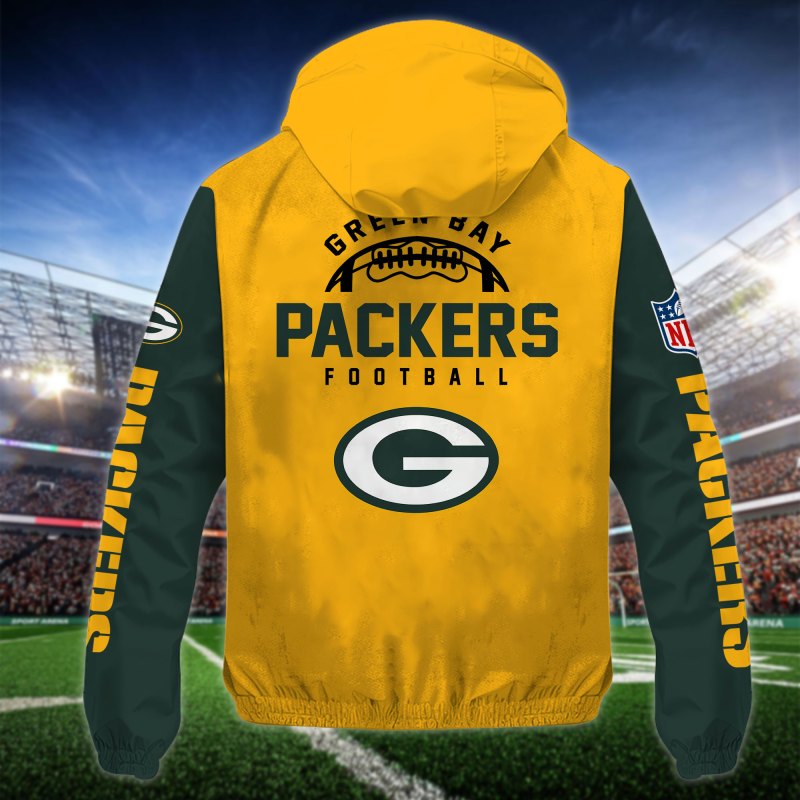 Green Bay Packers Outdoor Jacket Back View