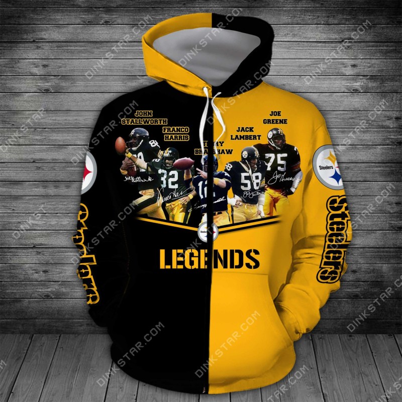 Pittsburgh Steelers Legends Hoodie Back View