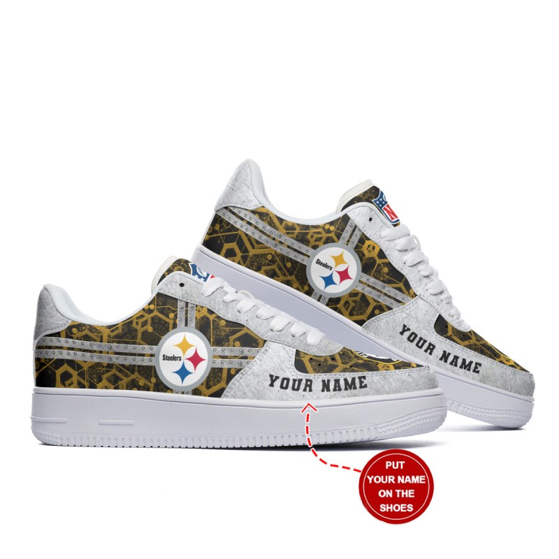 Personalized AF1 Steelers Shoes