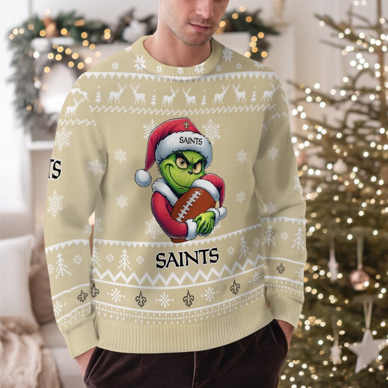 New Orleans Saints Ugly Christmas Sweater 3
