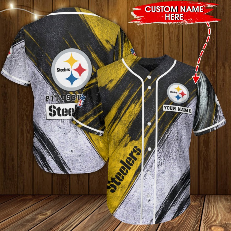 Pittsburgh Steelers Personalized Baseball Jersey