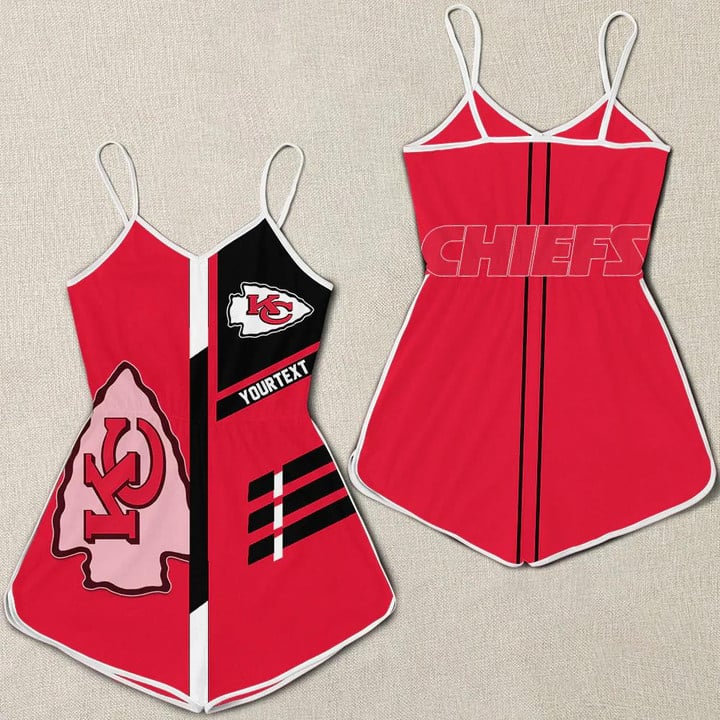 Kansas City Chiefs Women Romper Jumpsuit 3D Printed