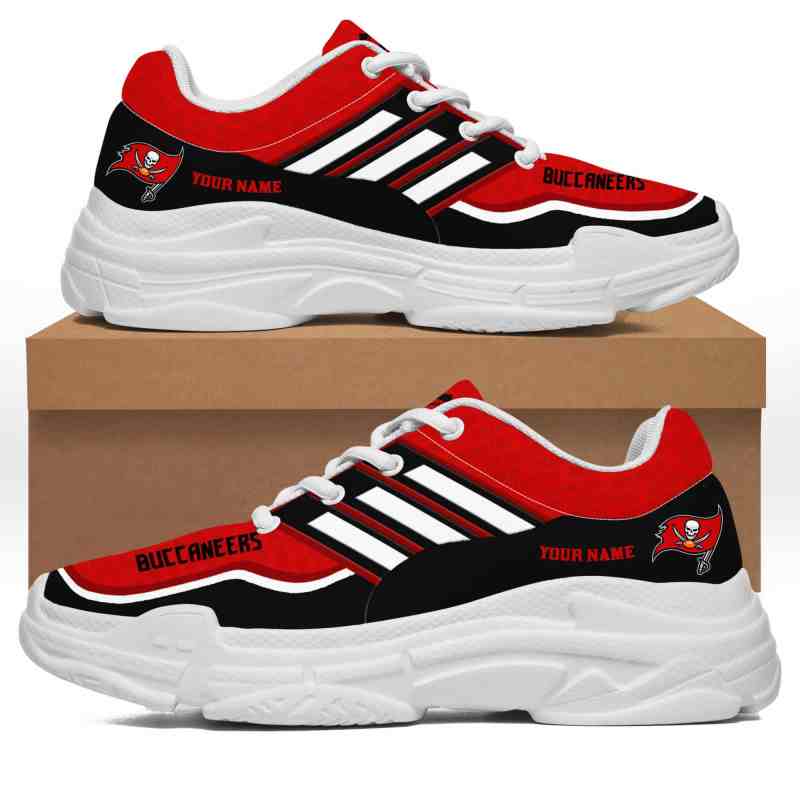Tampa Bay Buccaneers Personalized Chunky Sneakers 01 - Back View