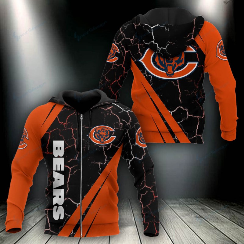 Chicago Bears Hoodie Back View