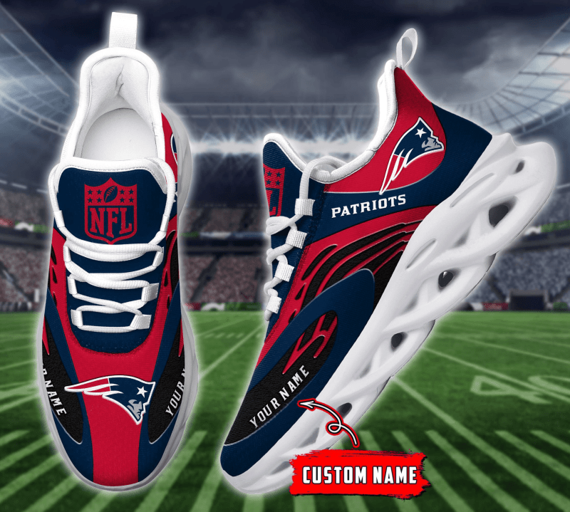 New England Patriots Yezy Running Sneakers Design