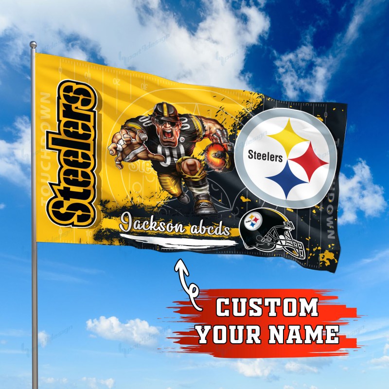 Pittsburgh Steelers Personalized Flag