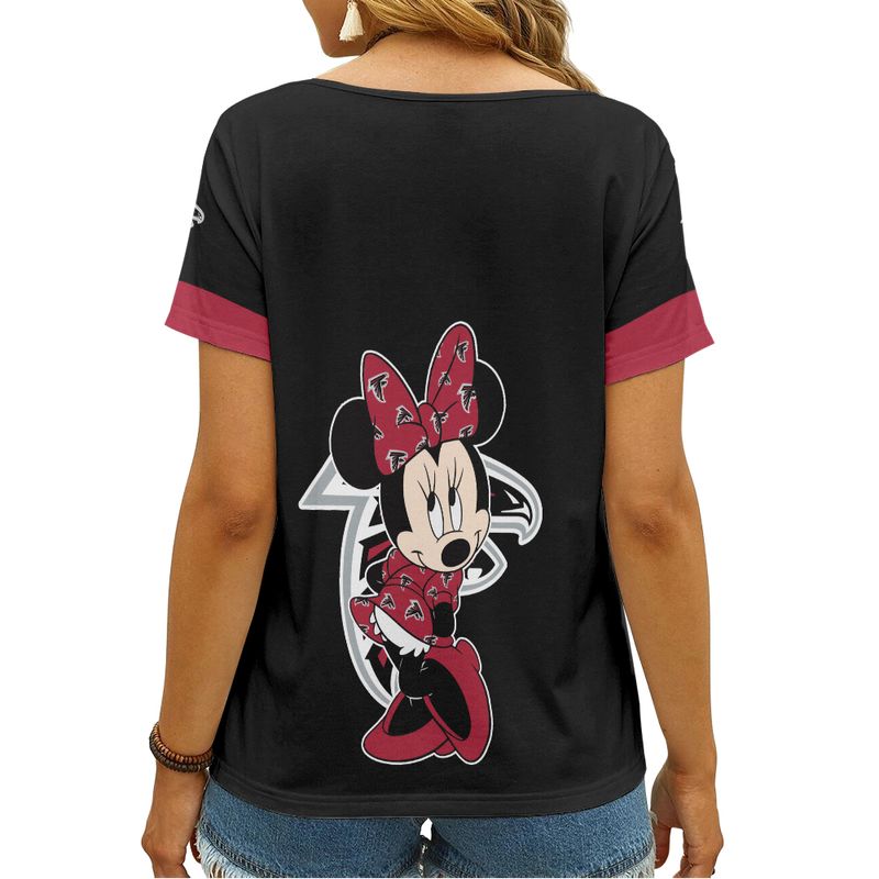 Atlanta Falcons V-neck Women T-shirt 2