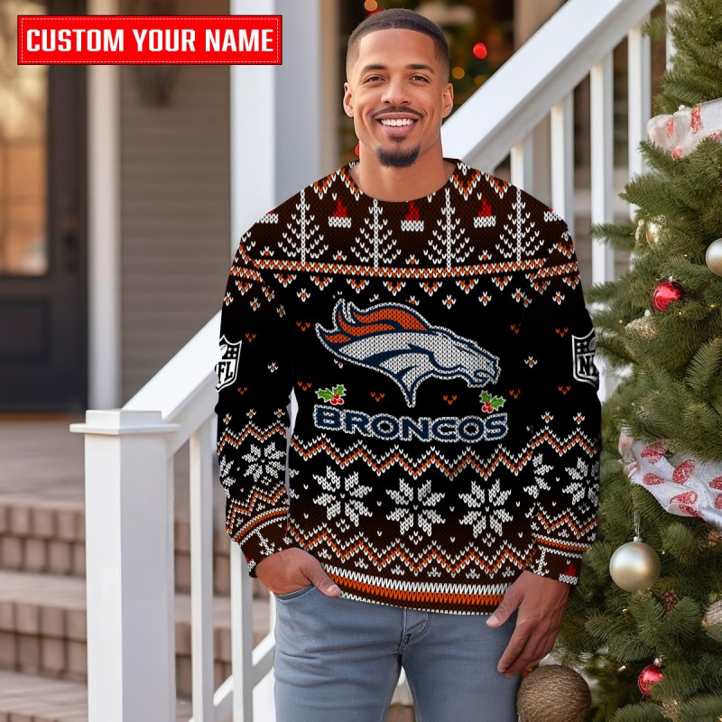 Denver Broncos Ugly Christmas Sweater 4