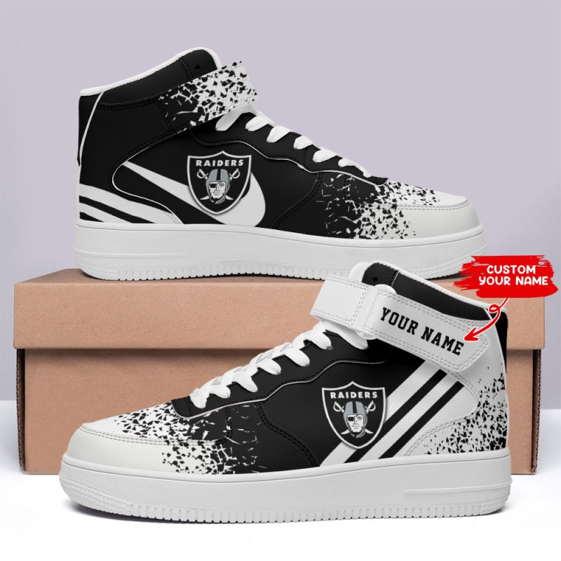 Las Vegas Raiders High AF1 Sneakers
