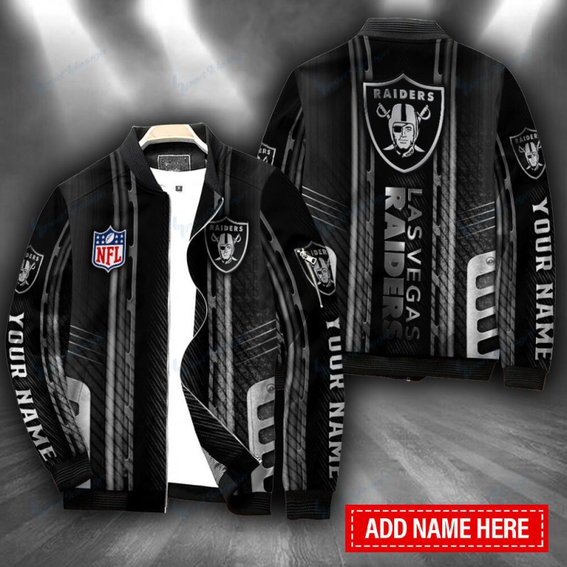 Las Vegas Raiders Personalized Bomber Jacket