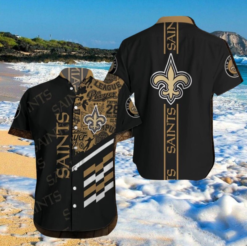 New Orleans Saints Button Shirt Sizing Chart