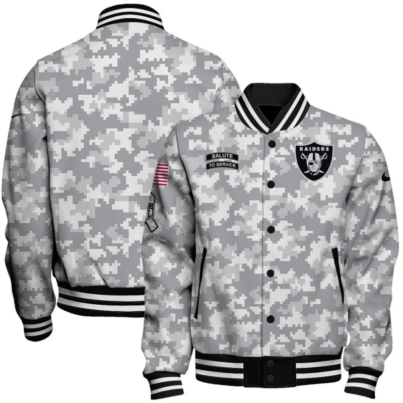 Las Vegas Raiders Varsity Jacket Front Image