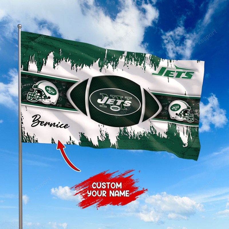 New York Jets Personalized Flag