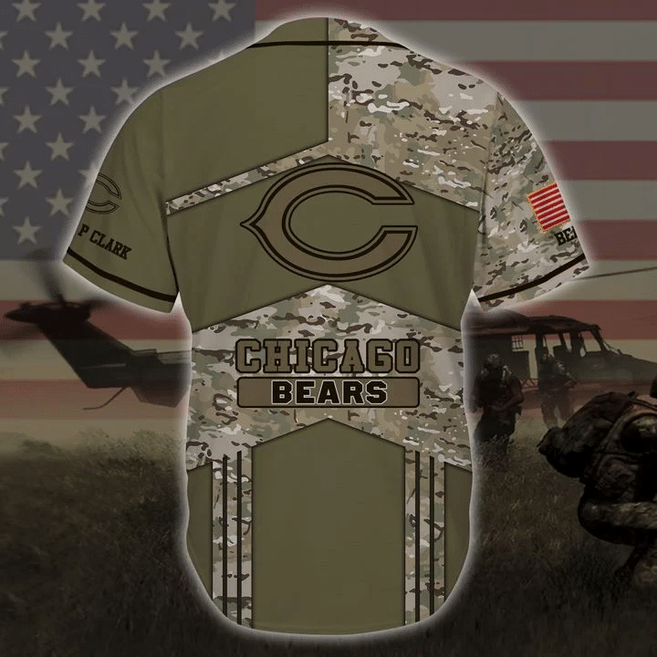 Custom Chicago Bears Baseball Jersey