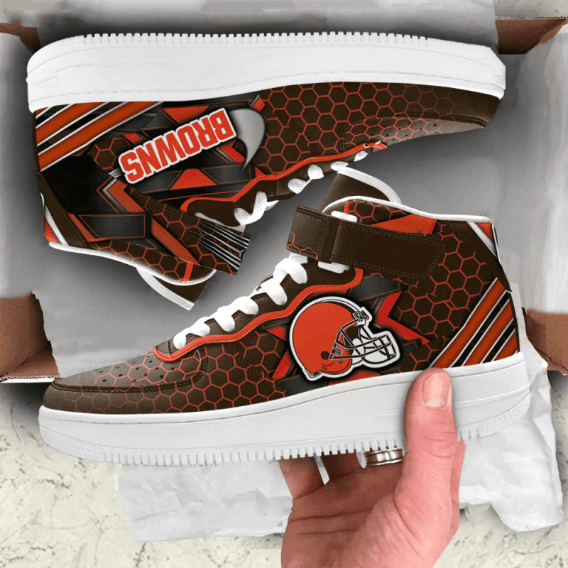Cleveland Browns Sneakers Detailed View