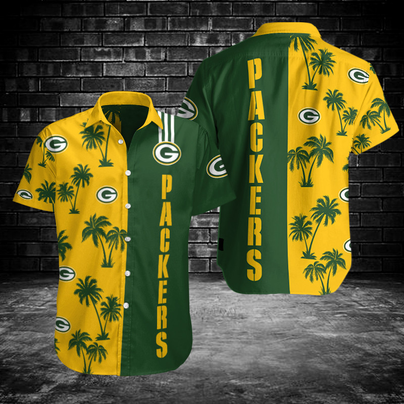 Sizing Chart for Green Bay Packers Button Shirts BG105