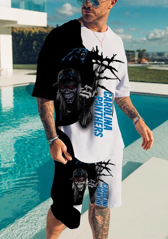 Carolina Panthers T-Shirt and Shorts